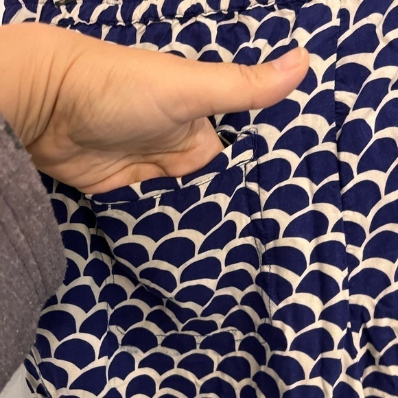 2/40$ Anthropologie mermaid print navy and white size xs - Picture 11 of 13